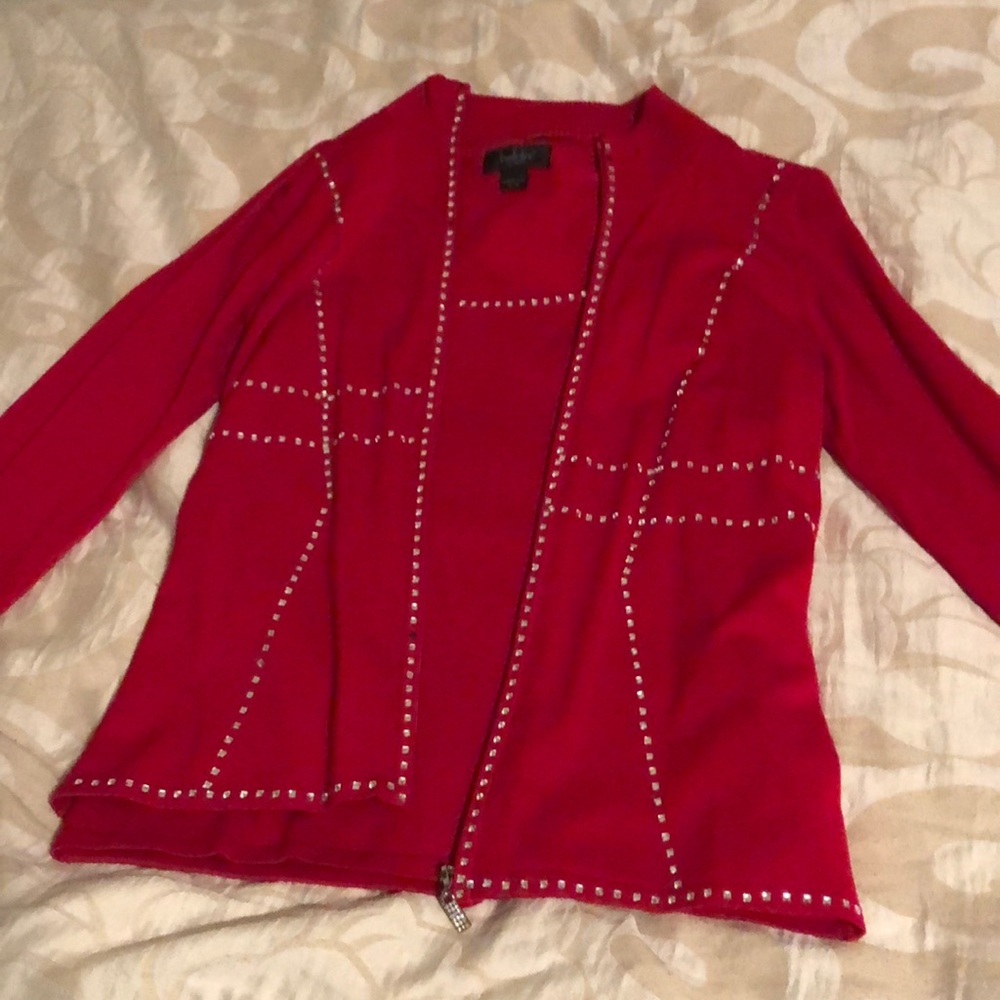 This is a Rhinestone sweater set
